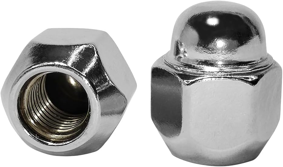 M12x1.5 Chrome Wheel Lug Nut Compatible with Hyundai Sonata Elantra Tucson Genesis Accent Santa Fe Kia Forte Optima Sportage Sorento Rio Rondo 52950-14140 52950-M1000 (5PCS)