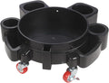 LCGP Bucket Dolly 5 Gallon Car Wash Professional Detailing Bucket Dolly with Heavy Duty Wheel Casters, Black