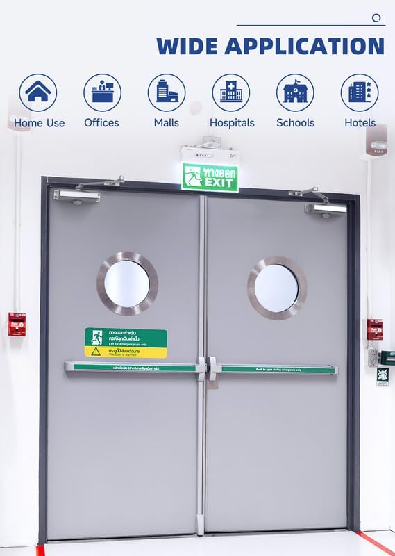 commercial grade hydraulic door closer large size, heavy shown in use