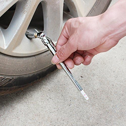 Stainless Steel Vehicle Tire Pressure Pen, Portable Tire Pressure Gauge Tire Pressure Testing Tool