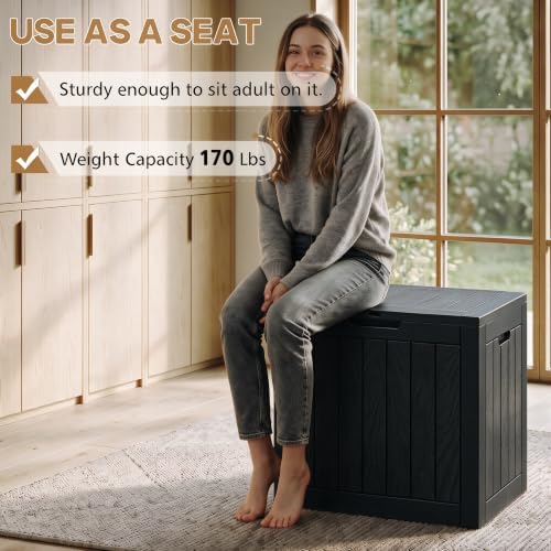nunu lab 35 gal outdoor storage box waterproof on a desk or shelf