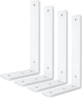 white floating shelf bracket 12 inch, 4 pack, main product view