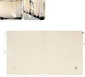2 PCS Car Privacy Curtains, 55 x 31.5In Cotton Car Partition Curtain, Floral Automotive Divider Drape, Universal Interior Accessories Fits Sleeping Traveling Camping (Beige)