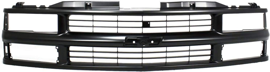 Garage-Pro Front Grille Assembly For Chevrolet Blazer 1994, C1500 1994-1999, Models with Composite Headlamps, Black Grill, Plastic