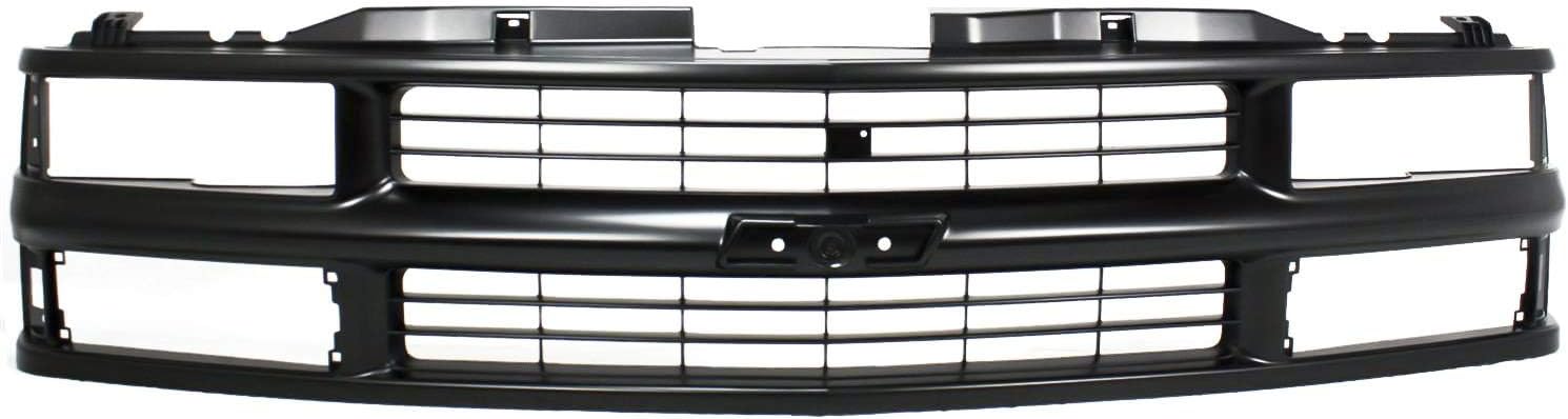 Garage-Pro Front Grille Assembly For Chevrolet Blazer 1994, C1500 1994-1999, Models with Composite Headlamps, Black Grill, Plastic
