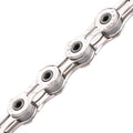 kmc x10sl 10-speed x-series high-performance bicycle chain, silver, main product view