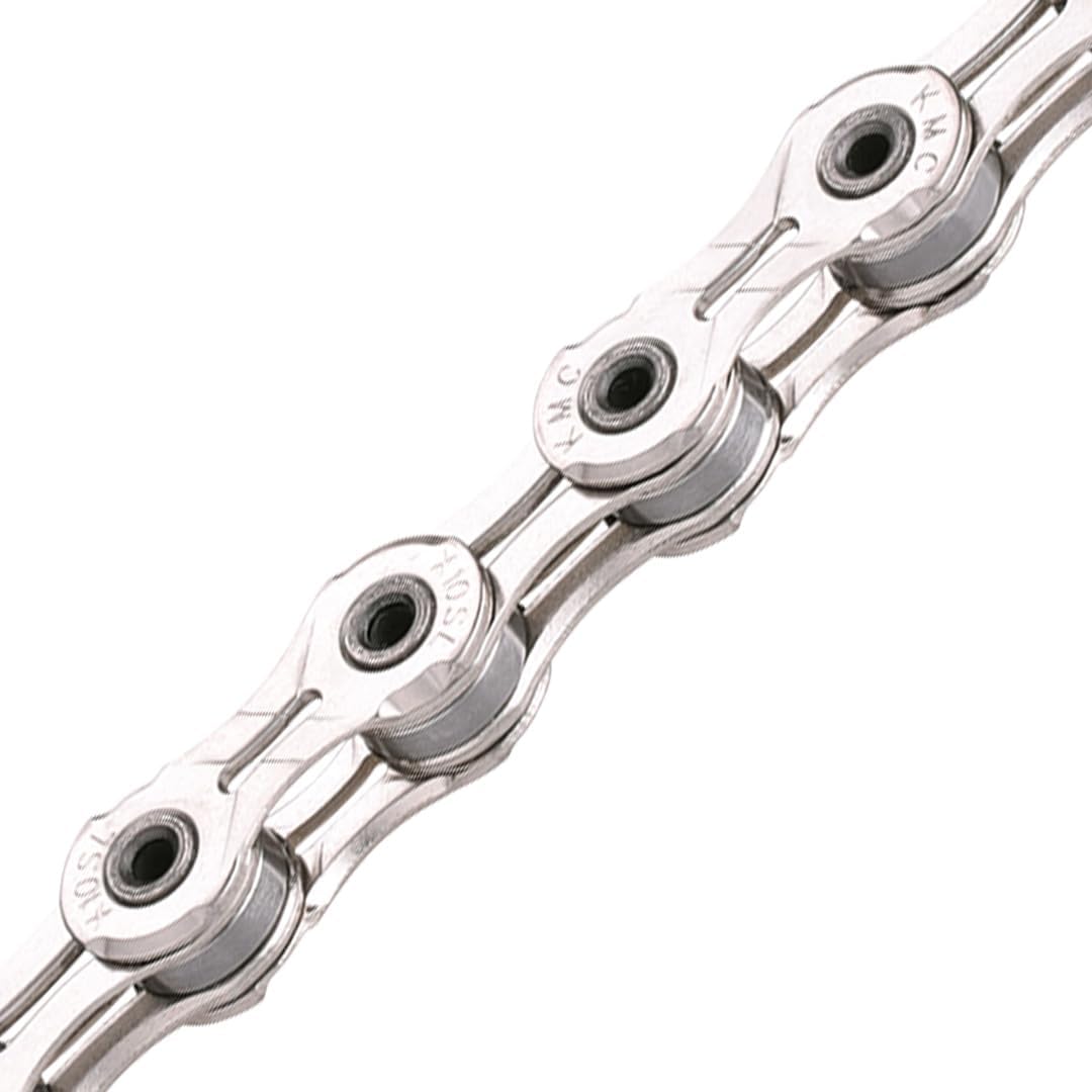 kmc x10sl 10-speed x-series high-performance bicycle chain, silver, main product view