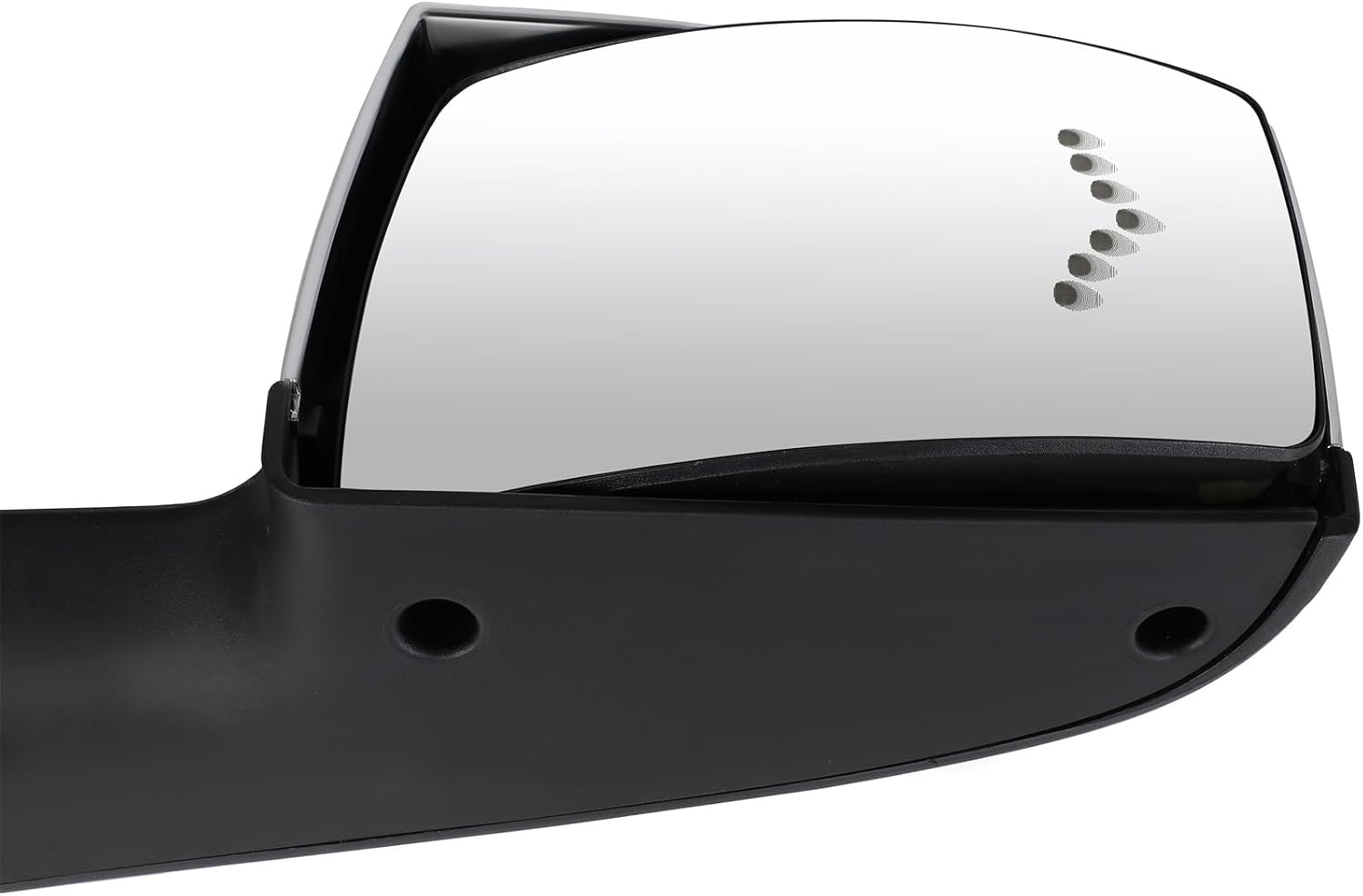 Driver Side Truck Hood Mirror Fits 2004-2018 for Volvo VNL/VN Series, Manual Control View Mirror with Turn Signal Light