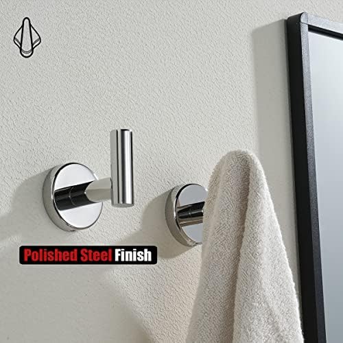 jqk chrome bathroom towel hook, 304 stainless steel, package contents