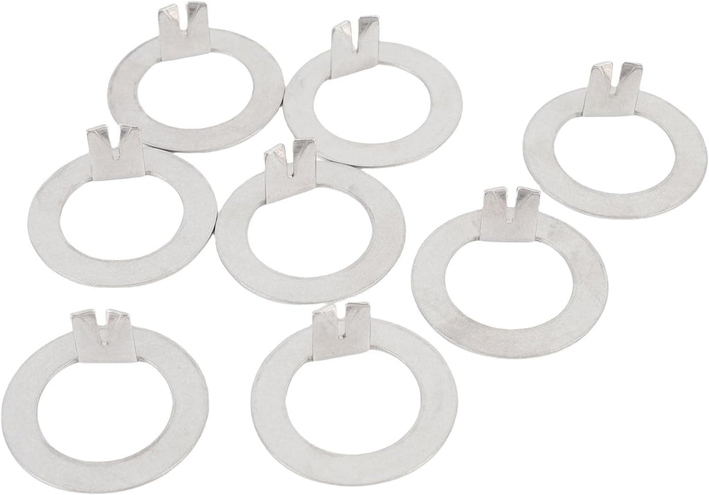 8PCS 1 Inch Trailer Wheel Spindle Washer fit for EZ Lube 2000 to 7000 Lbs Axles, Stainless Steel D Shaped Spindle Nut Locking Washers for Hub and Drum Maintenance, Towing Security