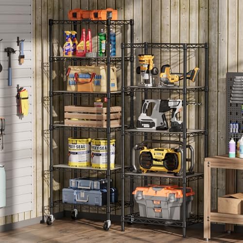 singaye small wire 5 adjustable shelves pantry metal, main product view