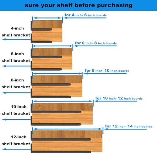 eurydice heavy duty floating shelf brackets, 1/4 in, close-up detail