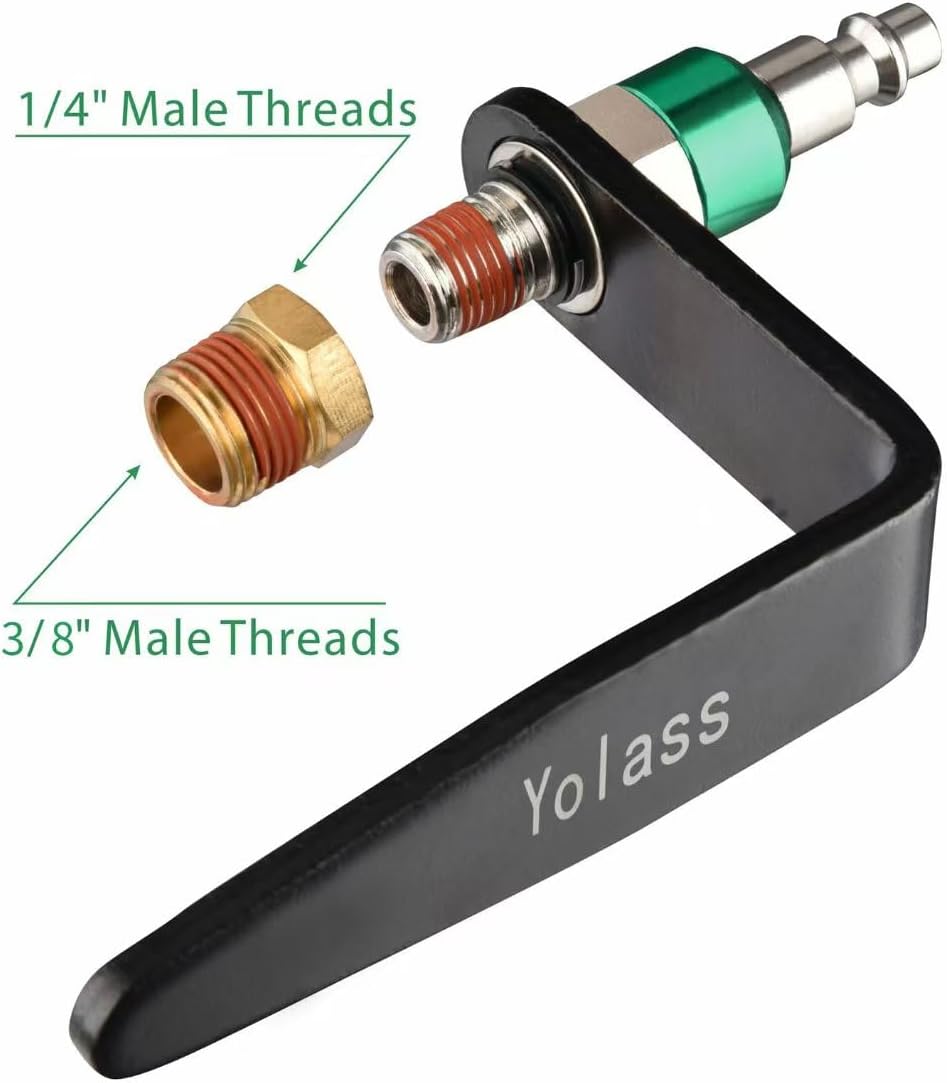 Yolass Pneumatic tool hook,1/4" NPT and 360° Rotatable L Air Rafter Hook...