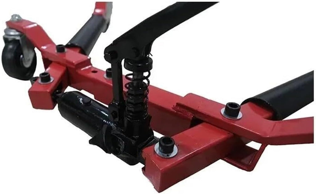 Car Moving Dolly Tow 12" go Jacks Aluminum Mover Roller | Red 4pcs