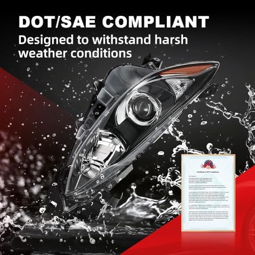 Projector Headlights Assembly Pair Compatible with Mazda 3 2014 2015 2016 Clear Lens Black Housing Amber Reflector Front Headlamp BPW1510K0 BPW1510L0 MA2503144 MA2502144