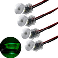 4pcs Green Car Door Bowl Light Mushroom Shaped Luminous Lamp Head LED Light Guide Environmental Decorative Light suitable For RVs Wardrobe Lights Buses Tourist Vehicles Beach Bikes Motorcycles