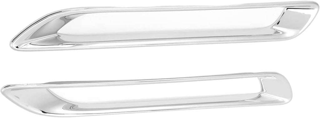 Chrome Rear Fog Light Cover Trim, ABS, Compatible with 2019-2021 - Easy Adhesive Installation (2-Piece Set)