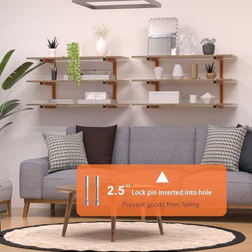 lumber storage rack, 6-level lumber rack wall-mounted, 1320 showing dimensions