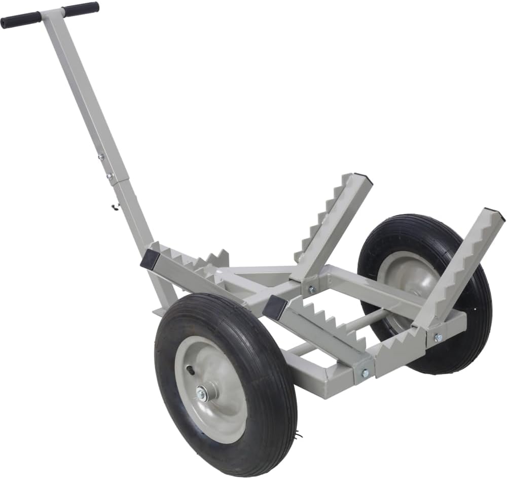 Log Dolly with Load Binder and Choker Chain 440LB (Grey + Steel)