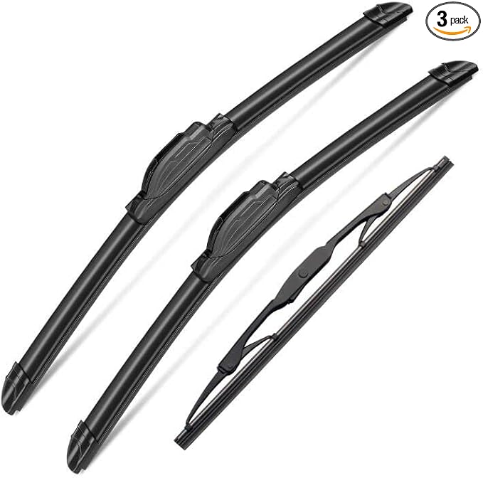 3 Wipers Set for Hummer H2 2003 2004 2005 2006 2007 2008 2009, Original by SCTIOANSNOemWiperBlades