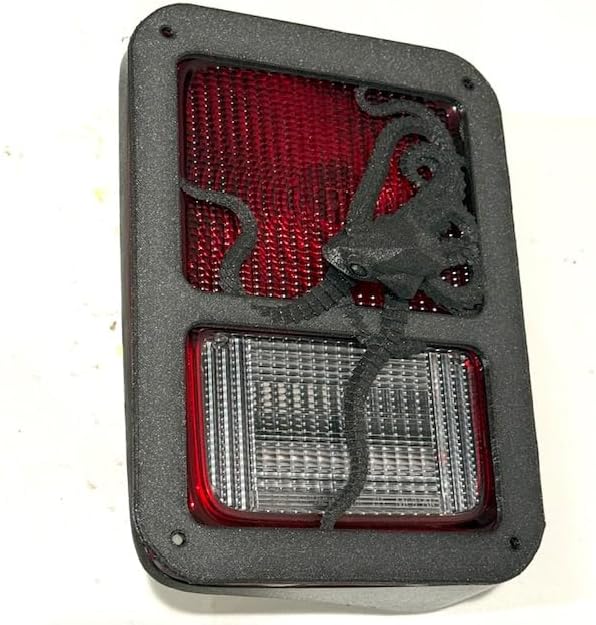 Robo Octopus Crawling n 3D - Black For Jeep Wrangler JK/JKU Rear Tail Light Covers (07-18) - Love Fish Octopus's Swimming Tentacles