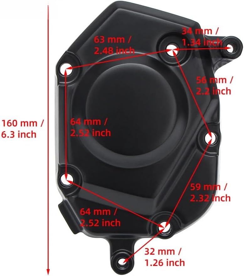 Fit For Z1000 Z1000R Z1000SX 2010-2022 Stator Cover Crank Case Side Engine Trigger Distributor Cap Crankcase Side Cover