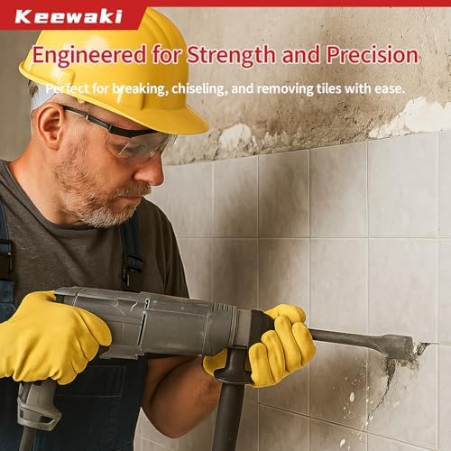 sds plus chisel set with case, 10-inch rotary, front angle view