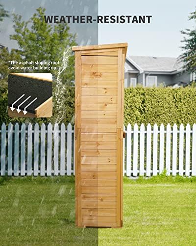 gizoon outdoor storage cabinet with 3 shelves, double, close-up detail