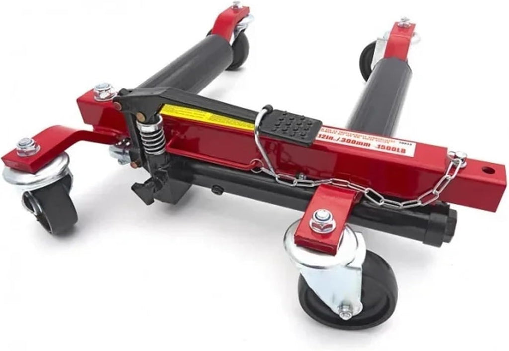 Car Moving Dolly 1500LB Hydraulic Automover Vehicle Go Jack Auto Mover Trolly Position Wheel Dolly Moving Cars Car Mover