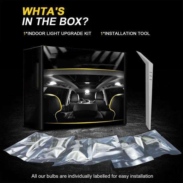 9Pcs Car LED Interior Light Indoor Reading Trunk Glove Box Lamp Kit,for i3 2014 2015 2016 2017 2018