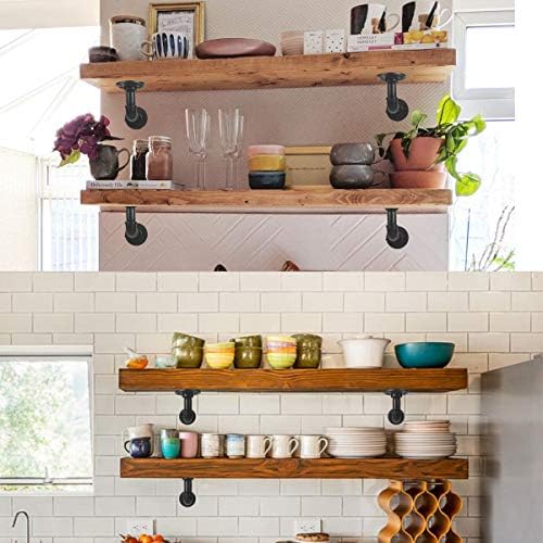 janyang industrial pipe shelf brackets for 8 10 on a desk or shelf