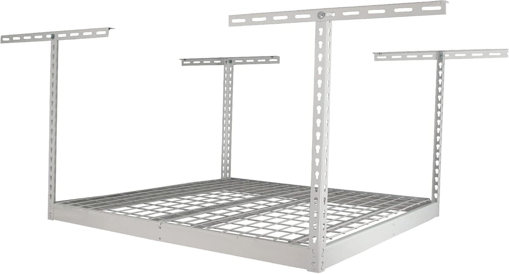 saferacks 4x4 overhead garage storage rack, white, 24"-45", main product view