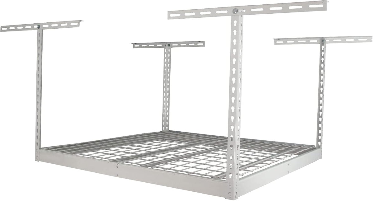 saferacks 4x4 overhead garage storage rack, white, 24"-45", main product view