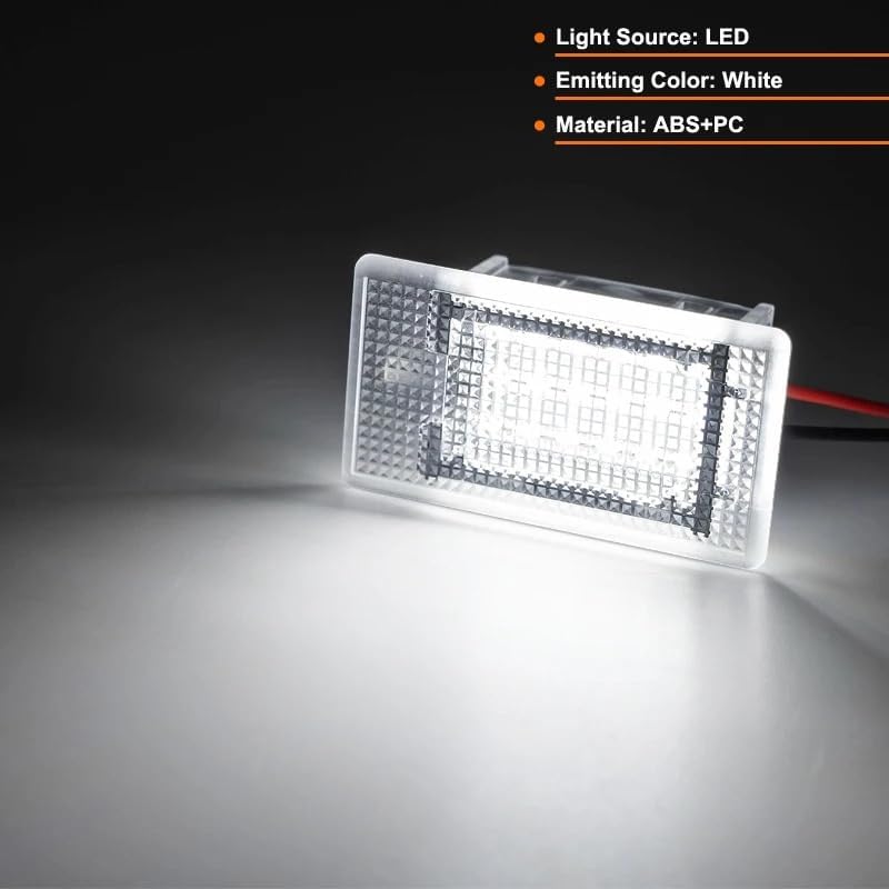 2Pcs Luggage Trunk Light for Ford KA B-Max C-Max S-Max for Cougar for Ecosport for Escort Figo for Fiesta for Focus