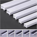 3 Meter Flexible Silicone Cover for WS2812 LED Strip - Soft and Bendable Neon Tube (Milky White/Black)