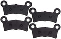 Brake Pad Set Compatible With Tri Ultra Street Trike 41854 08 83911 09B Complete Organic(ORGANIC)