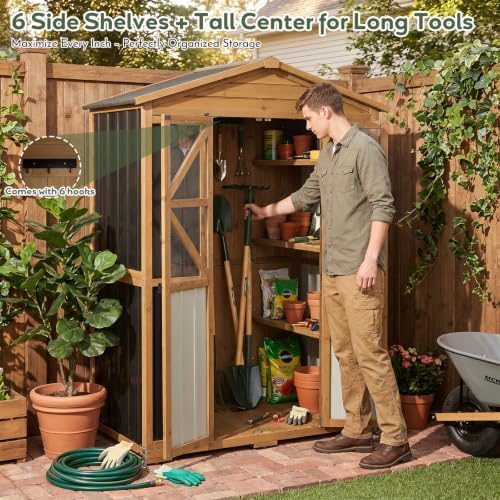 extra large outdoor storage cabinet weatherproof, garden shed, close-up detail