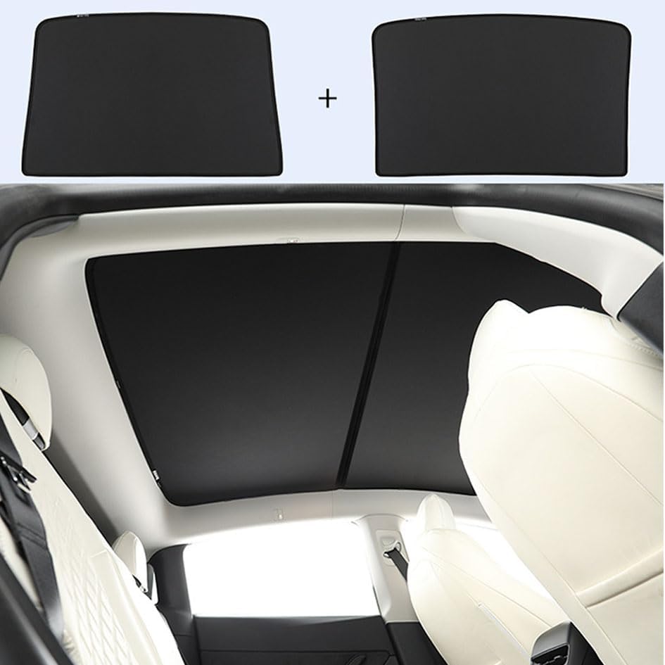 Sunshade 10PCS Set for Tesla Model Y/3, Full Coverage Sun Shade with Sky Roof Sunshade,Heat Insulation Window Sunshades for Front/Rear Windshield Side Window Triangle Window (Model Y 2020-2024)