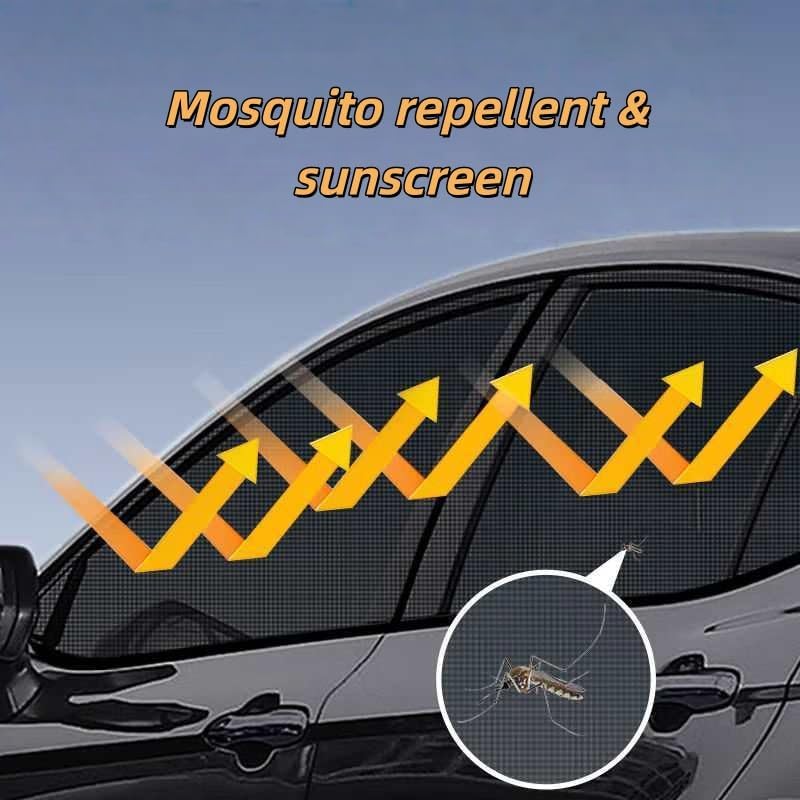 4PCS Car Window Screens for Subaru Outback 2021-2026 Breathable Mesh Sun Shade Fit Side Window Covers High Elastic Fabric Privacy Protection