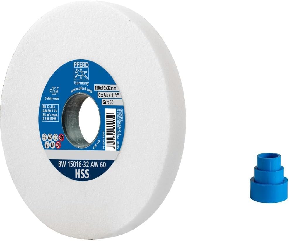 pferd vitrified bench grinding wheel - hss, 6", main product view