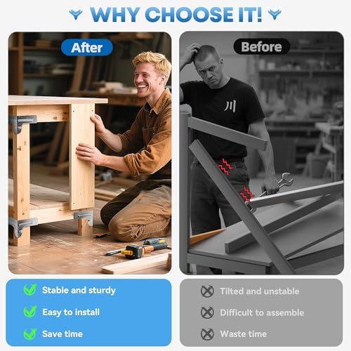 workbench and shelving hardware kit - galvanized steel showing dimensions