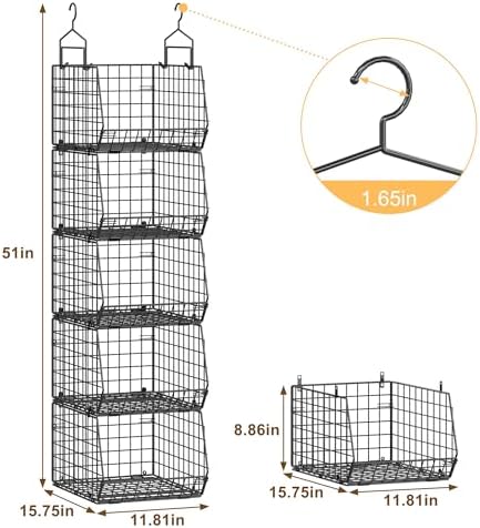 capacity upgrade edition deeper 4'' 5 tier foldable, close-up detail
