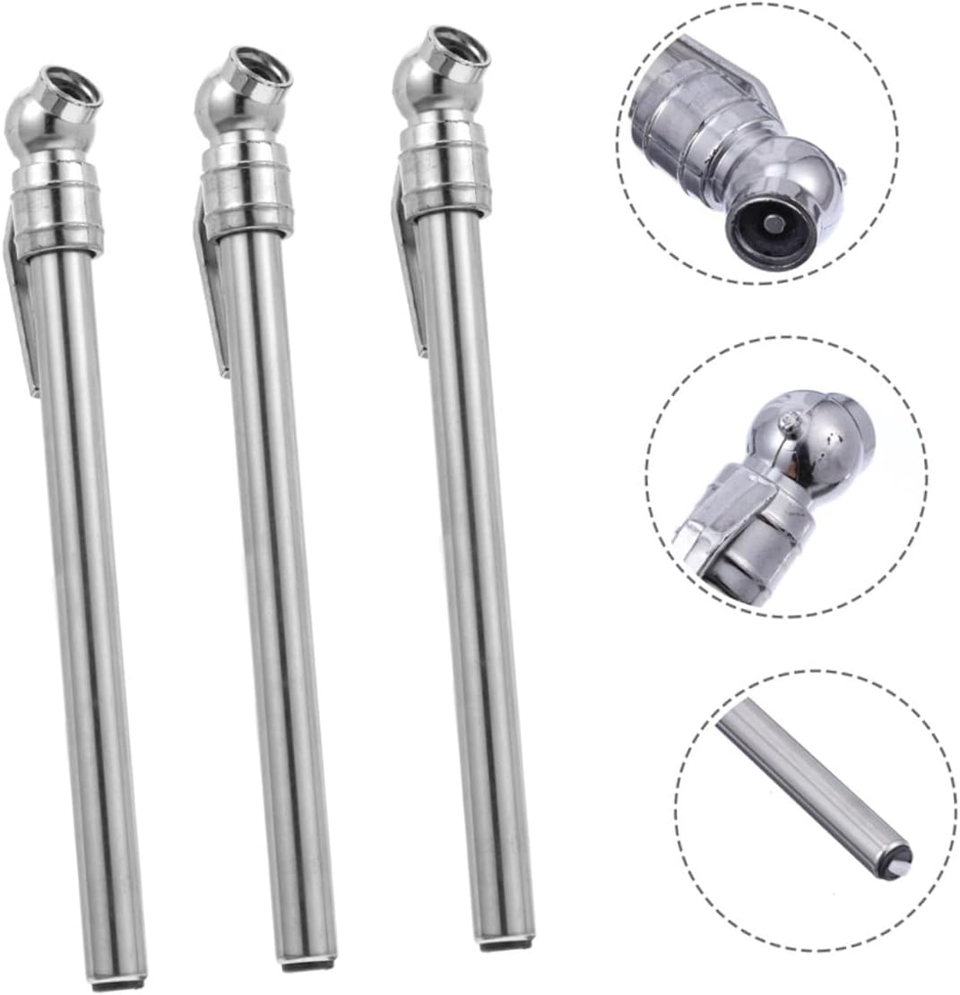 POPETPOP Portable Tire Pressure Gauge Pen 5pcs Silver Car Tire Pressure Gauge Pencil Automotive Repair Tool