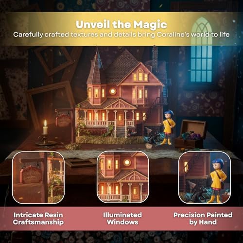 Department 56 Coraline Pink Palace Apartments Village Set – Lighted Building ...