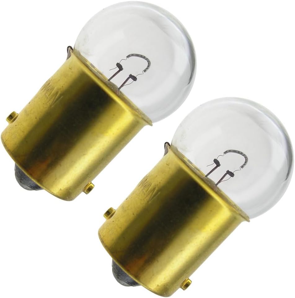 Replacement for GE 16287 (#98), BA15S Single Contact Bayonet Base, G6 Clear Automotive Light Bulb (2 Pack)