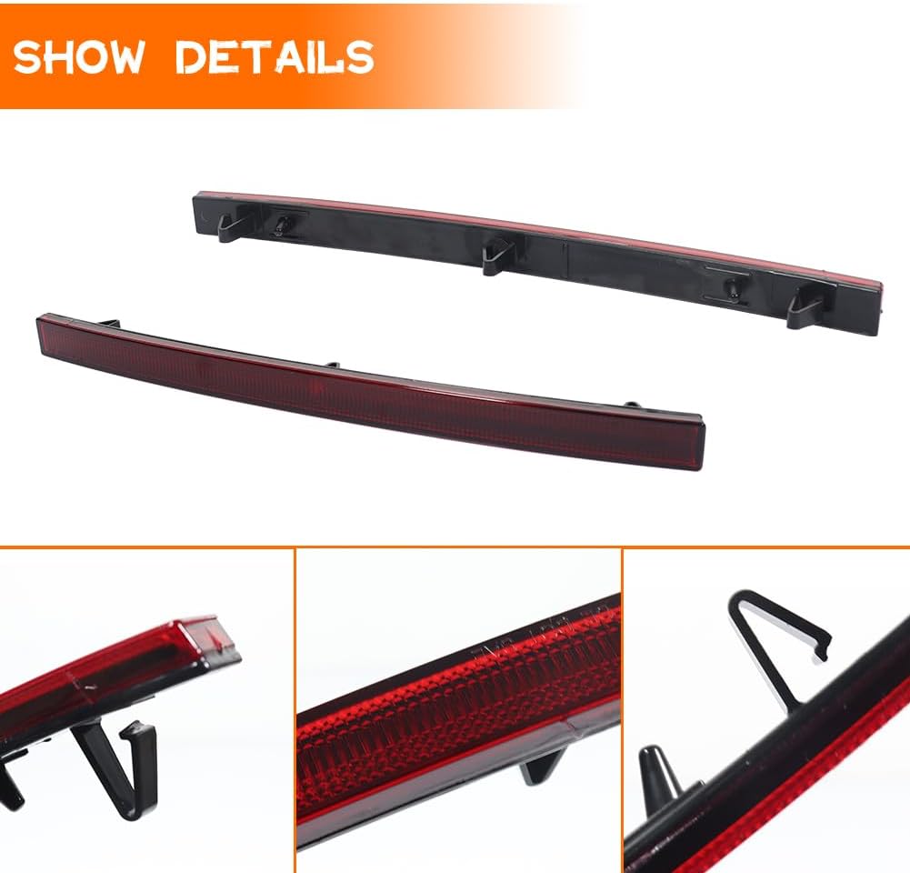 Red Lens For 2014 2015 2016 2017 2018 2019 Chevrolet Chevy Corvette C7 Reflector Tail Light Housings 22813423, 23370176 84031887