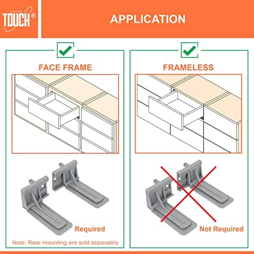 undermount drawer slides 21 inch, soft-close, for 3/4, package contents