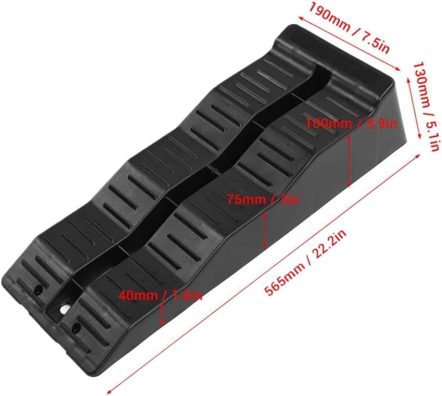 RV Leveling Ramps Wheel Chock 11000LBS Load Capacity Compatible with Travel Trailer Campers