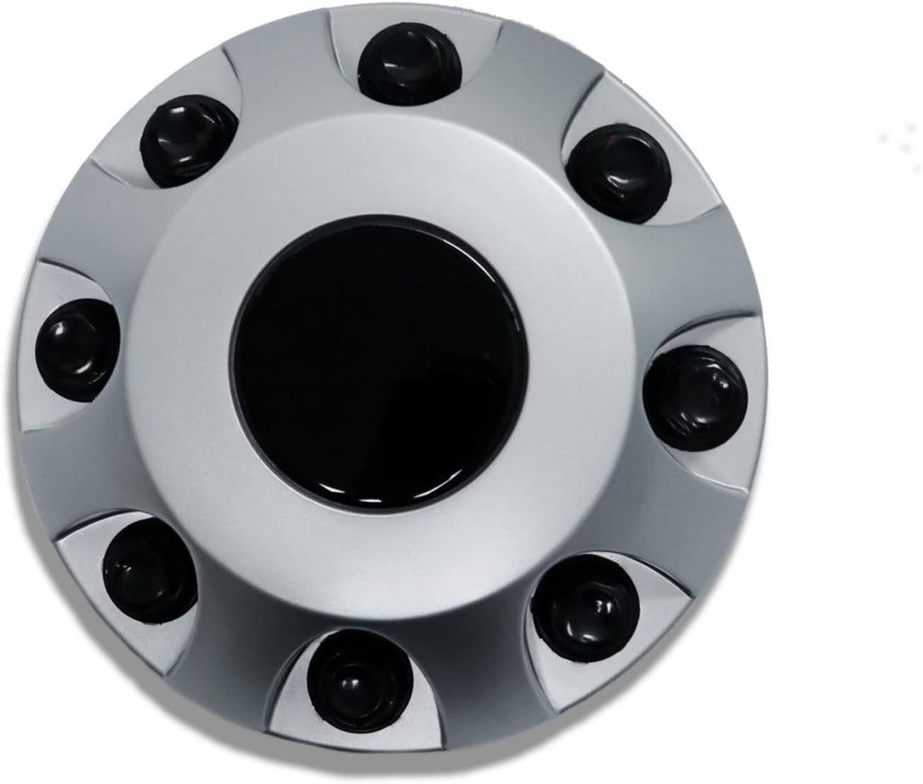 1PC New Silver Plastic Wheel Hub Center Cap Cover for Chevy Silverado 3500 HD 2011-2024 Pickup, Fit 8 Lug 17”x6.5 Dually Front Wheels, Part Number 9597796