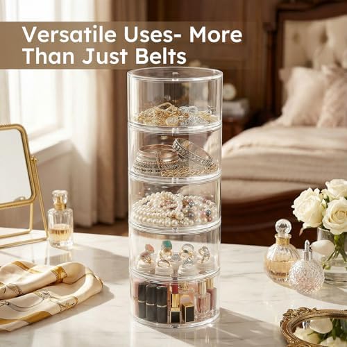 femeli acrylic belt storage organizers for closet 5-layer, package contents